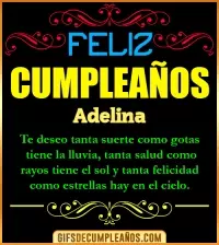GIF Frases de Cumpleaños Adelina